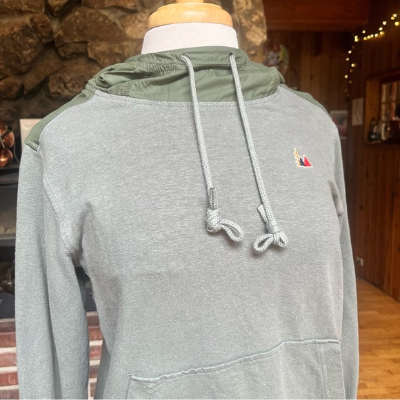 REI Olive Green Drawstring Hoodie - Picture 2 of 9